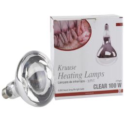 Heating bulb with infrared light, 100 W, 2 pieces