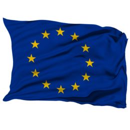 Polyester outdoor EU flag, 90x135cm