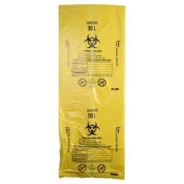 Yellow bag ADR Biological Hazard 90liters 50pcs/set