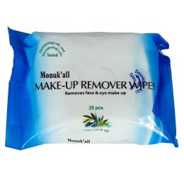 Make-up removing wipes, 25 pieces