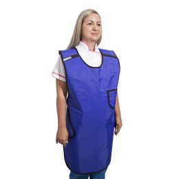 Surgical apron radiation protection, 0.50mm Pb, 60x100cm, blue