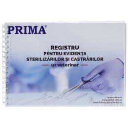 Vet register of castration and sterilization records, A4, 100 pages