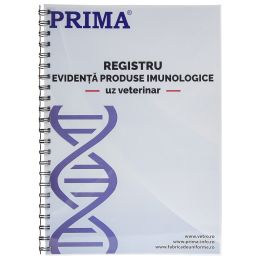 Veterinary register for immunological products, A4, 50 pages