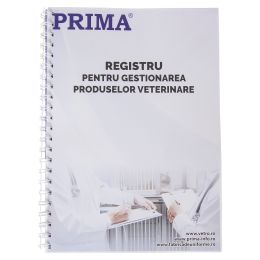 Register for veterinary products, A4, 100 pages