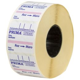 Double adhesive labels for steam sterilization, PRIMA