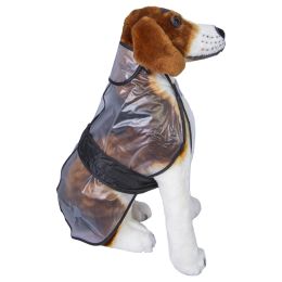 Veterinary/PETS CLOTHING & ACCESSORIES/Pets Clothing - PVC Transparent raincoat for dogs, 42cm, size S