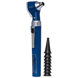 Direct light otoscope with 8 tips