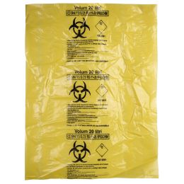 Yellow bags BIOHAZARD ADR, 20 l, 1 piece