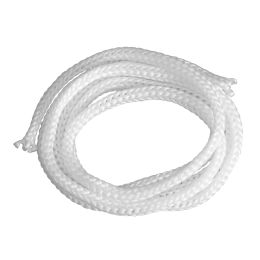 Polyester cord, white, 1 meter