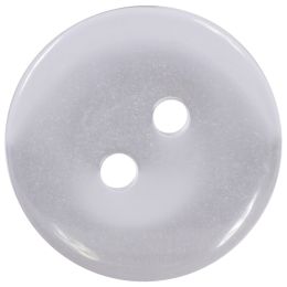 Buttons with 2 holes, transparent, 1 pc