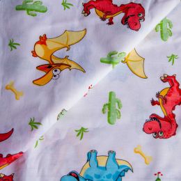 Textile fabric, cotton, dragons, 2.4 x 1m