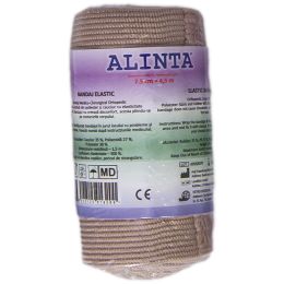 High Elastic Bandages natural colour 7.5cm x 4.5m, 1mm thickness, 1 roll, ALINTA