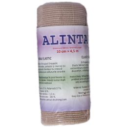 High Elastic Bandages natural colour 10cm x 4.5m, 1mm thickness, 1 roll, ALINTA