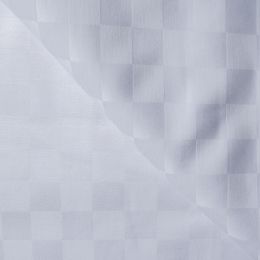 Damask fabric, cotton (145 g/m2), 1.5x1m, white - squares
